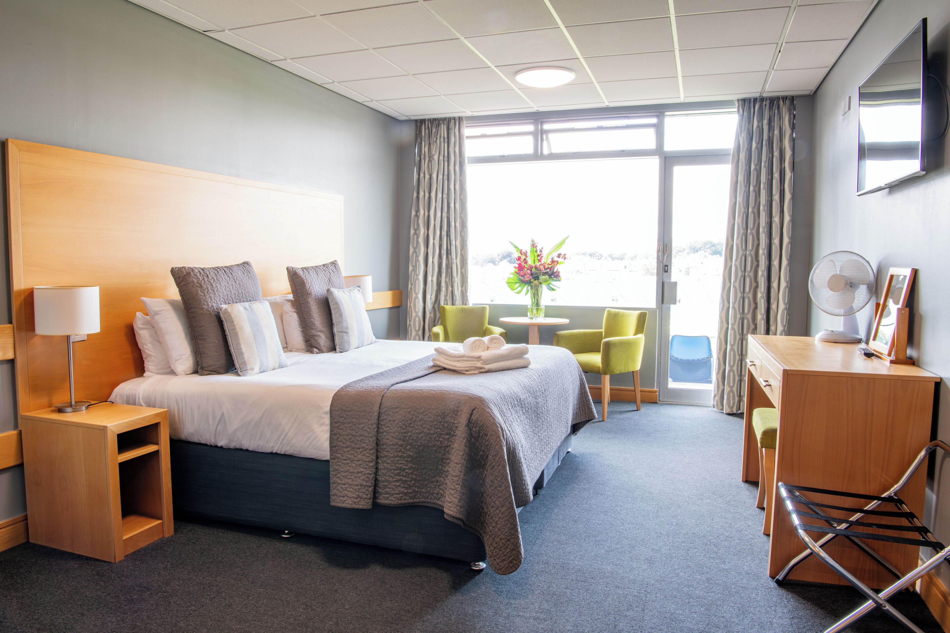 Superior Double Room, Pitch View | Egyptian cotton sheets, desk, blackout drapes, iron/ironing board