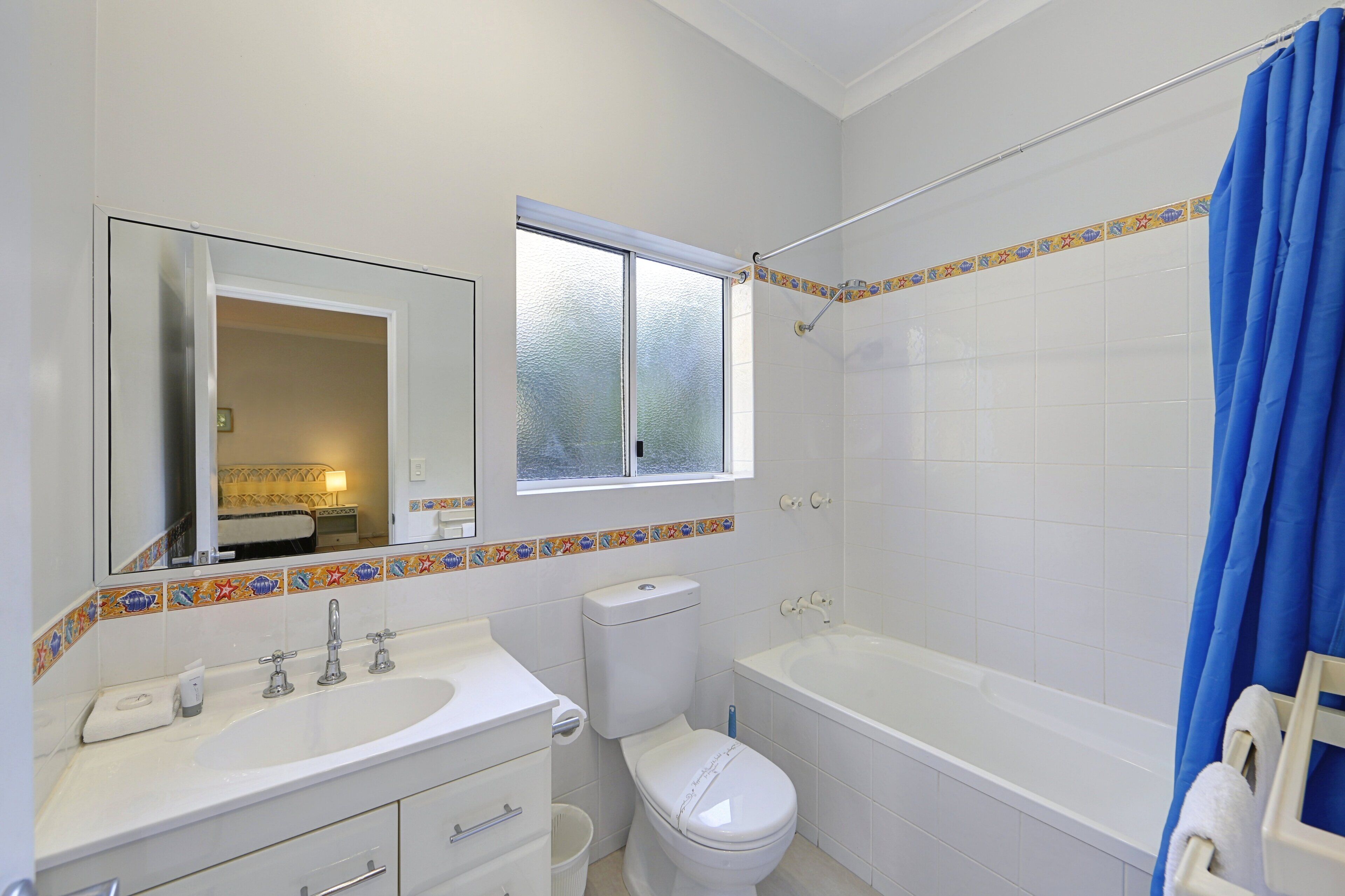 garden villa budget studio | bathroom | free toiletries, hair dryer, towels