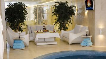 Relax in style with comfortable seating and a serene atmosphere.