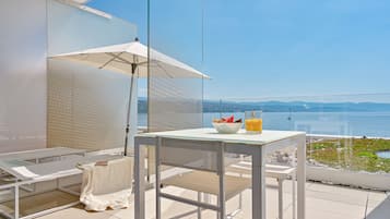 Superior Double Room, 1 King Bed, Balcony, Sea View | View from room