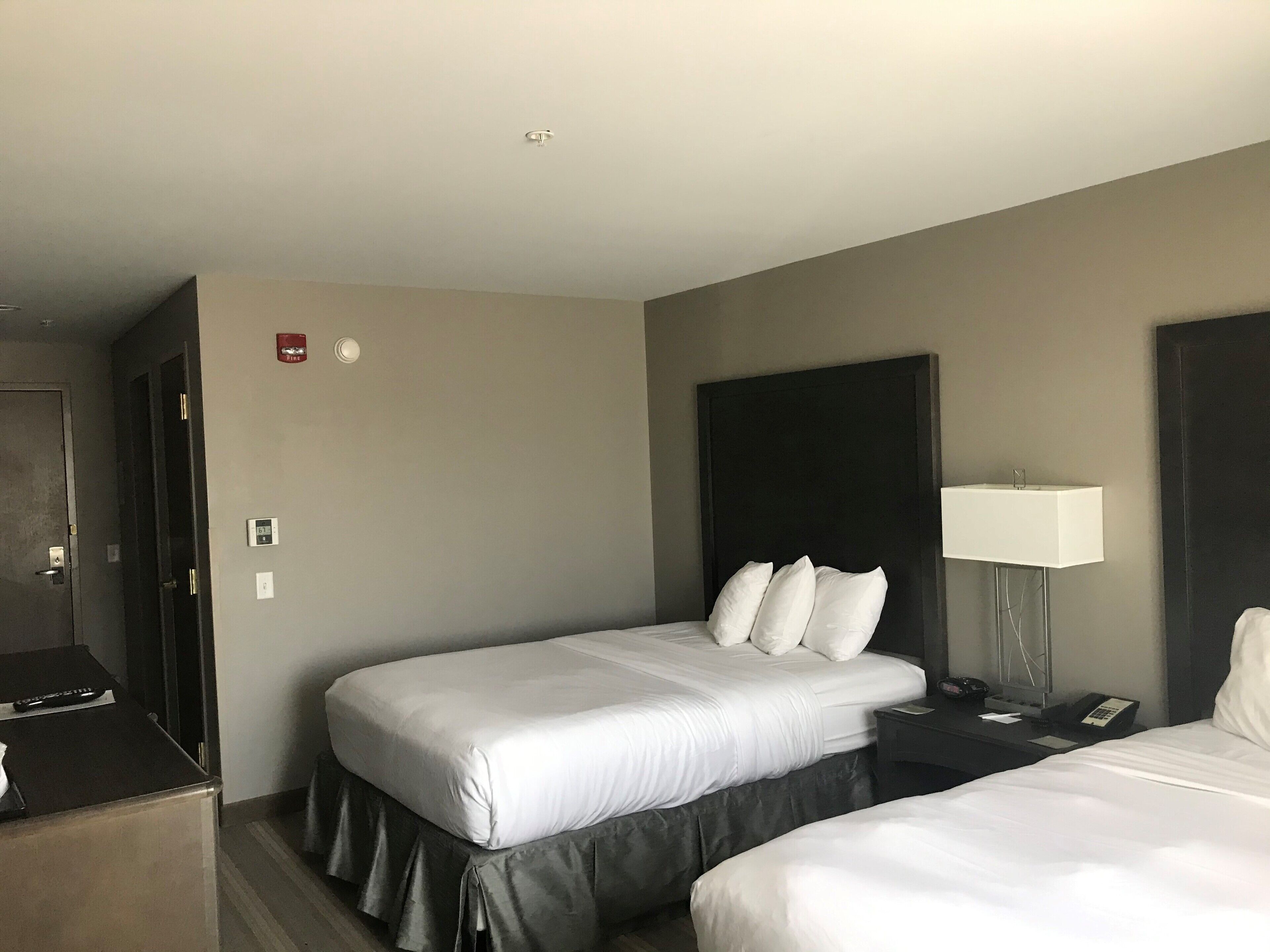 desk, laptop workspace, iron/ironing board, free cots/infant beds