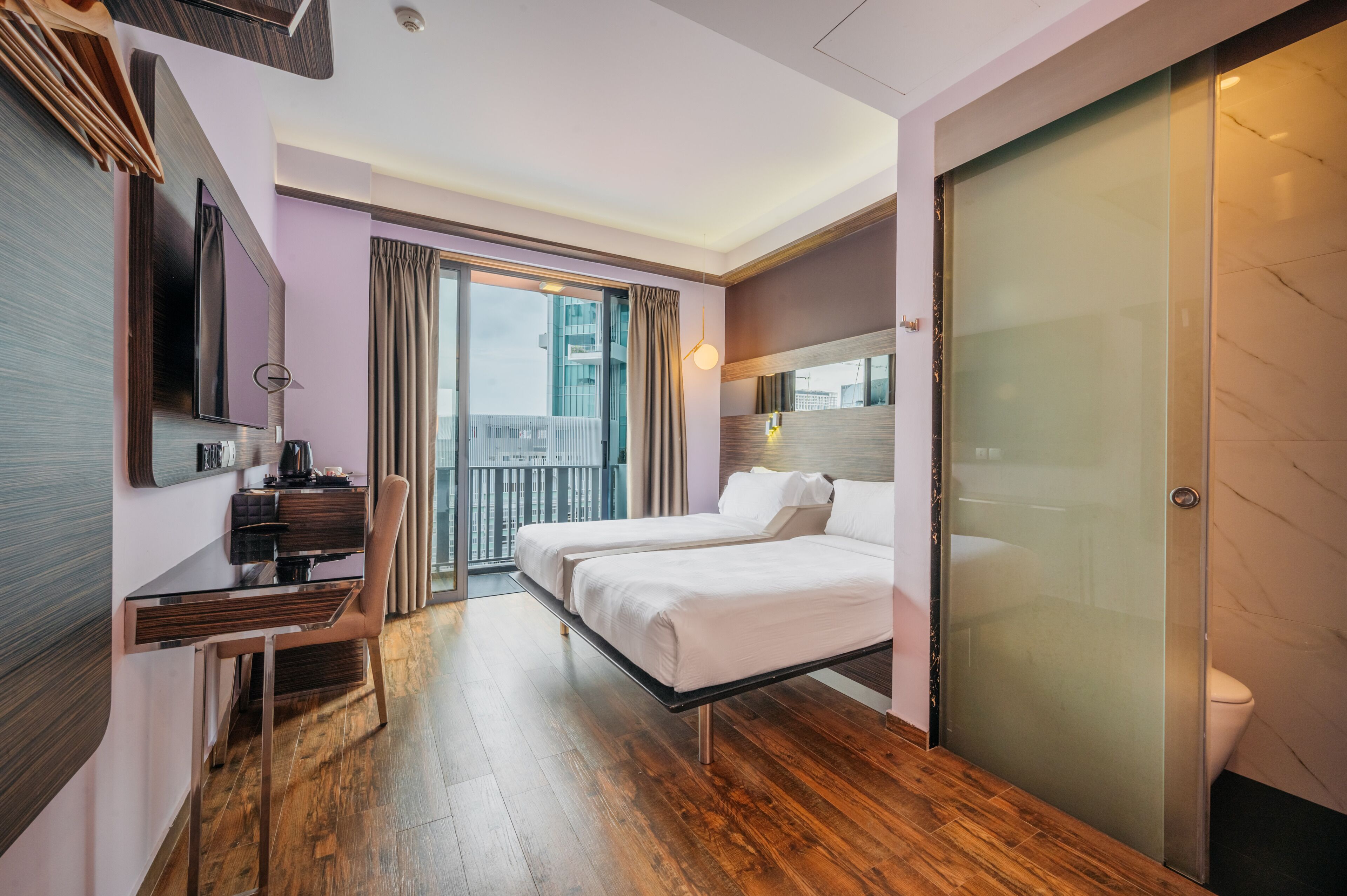 Classic Room, 2 Katil Bujang (Single), Balcony