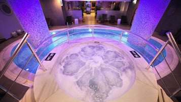 Indoor pool, open 10:00 AM to 10:00 PM, free cabanas, sun loungers
