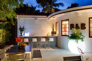 Front of property - evening/night