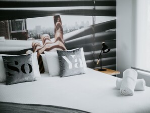 Leilighet – standard, 1 kingsize-seng | Italienske Frette-laken og sengetøy av topp kvalitet