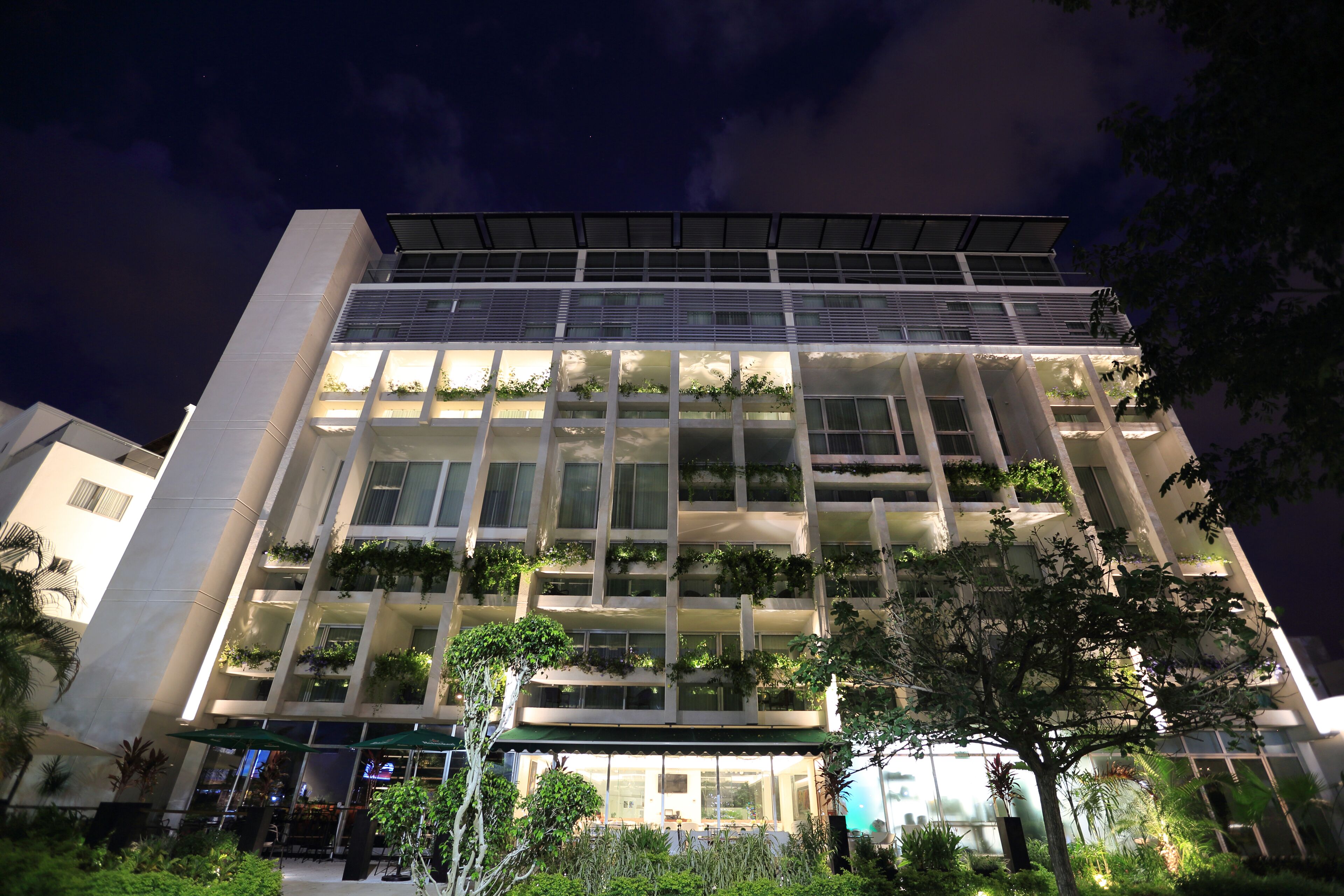 front of property – evening/night