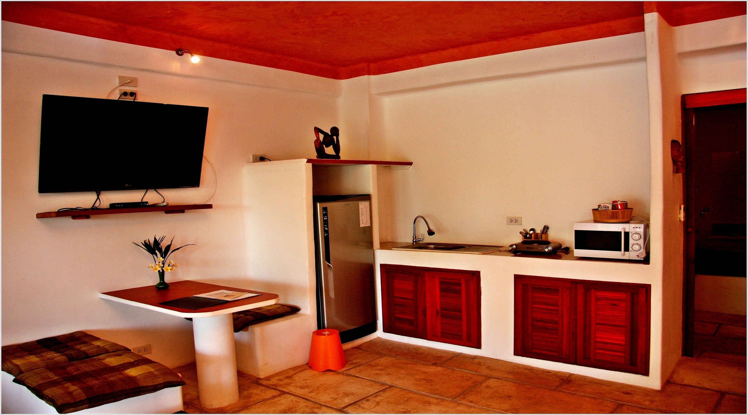 junior suite | private kitchenette | full-sized fridge, microwave, coffee/tea maker