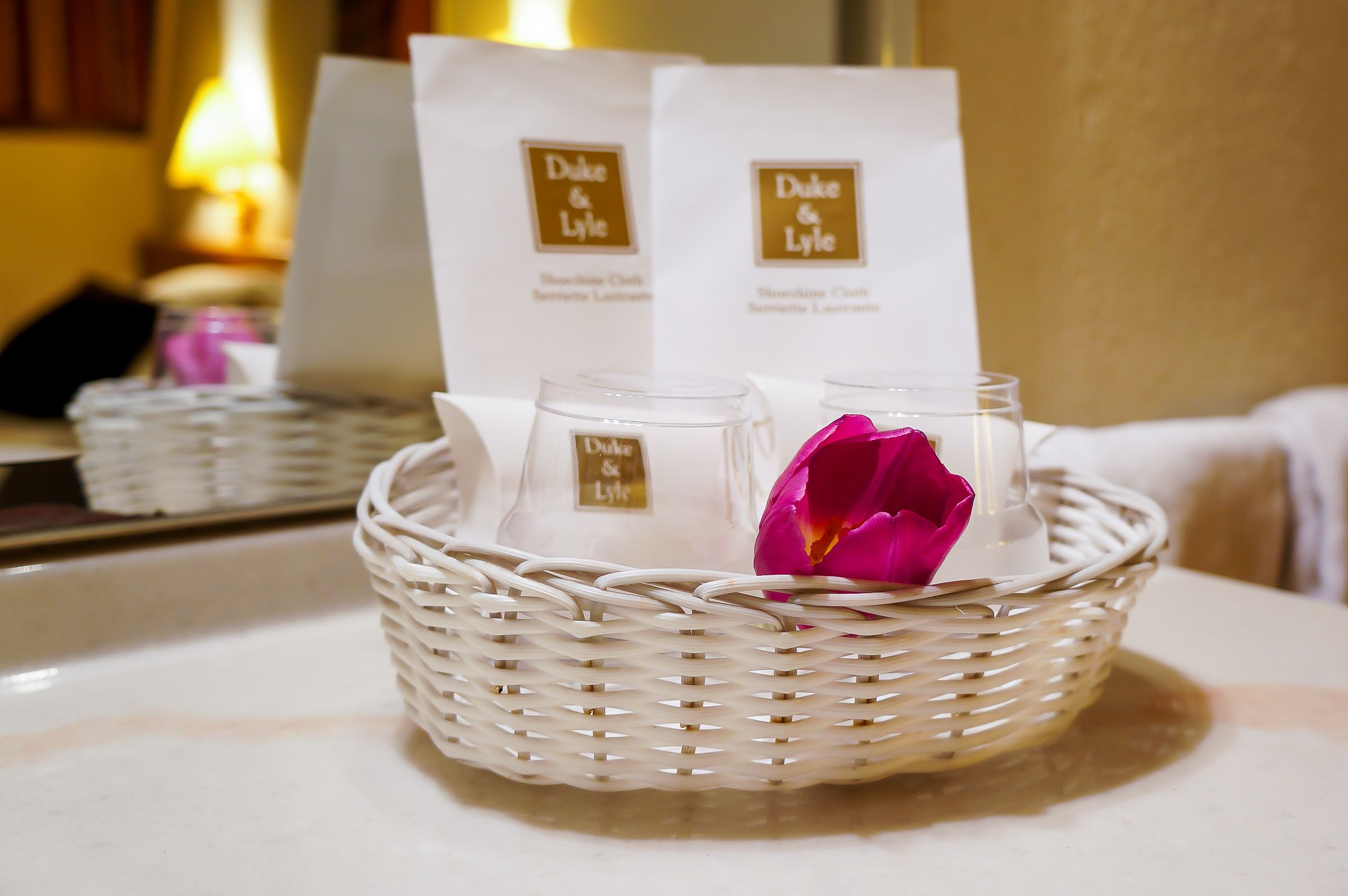 combined shower/bathtub, free toiletries, hair dryer, towels