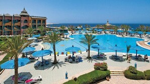 Indoor pool, 7 outdoor pools, pool umbrellas, pool loungers