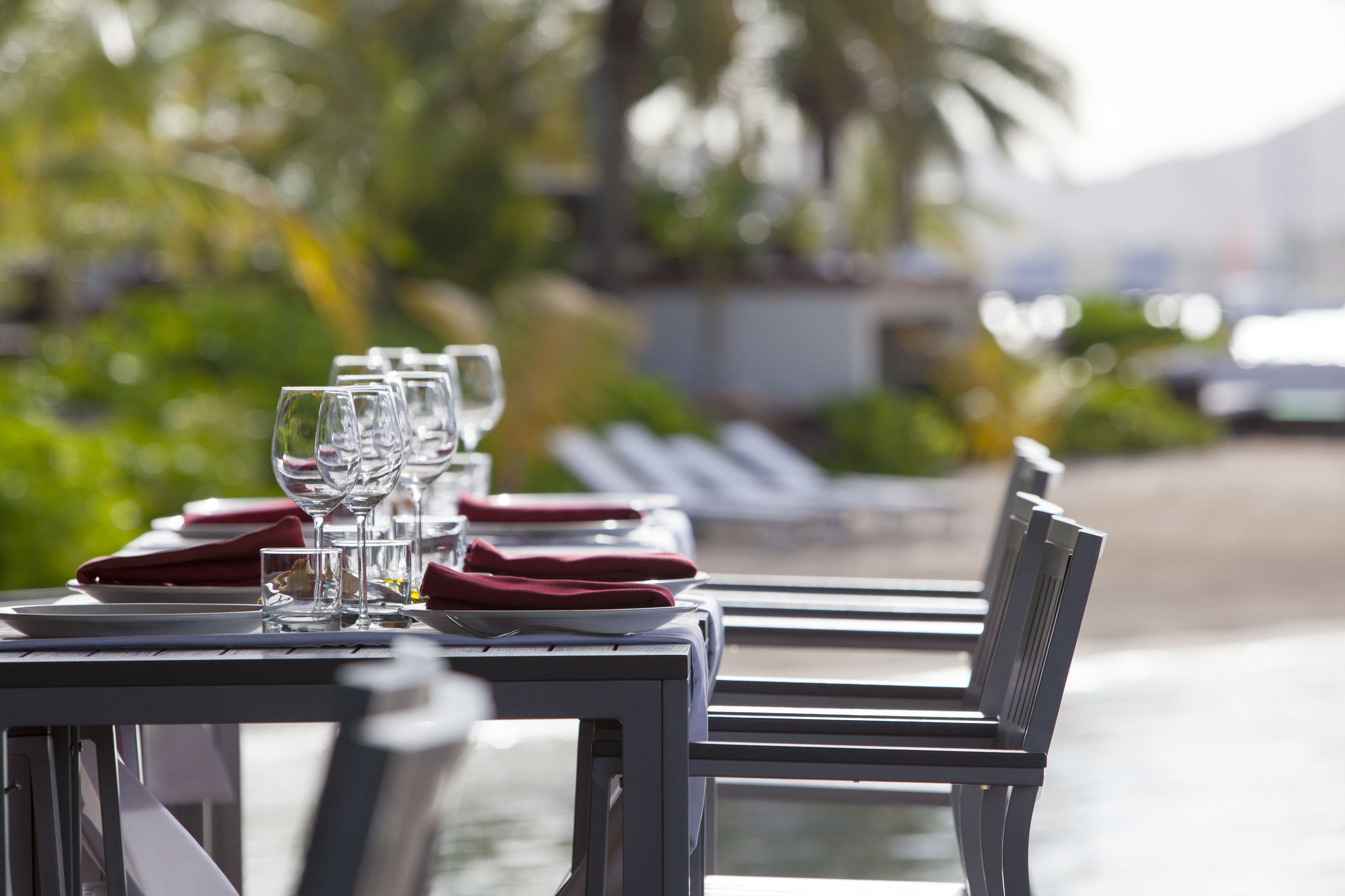 lunch, dinner served; international cuisine, beach views