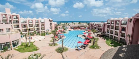 Indoor pool, seasonal outdoor pool