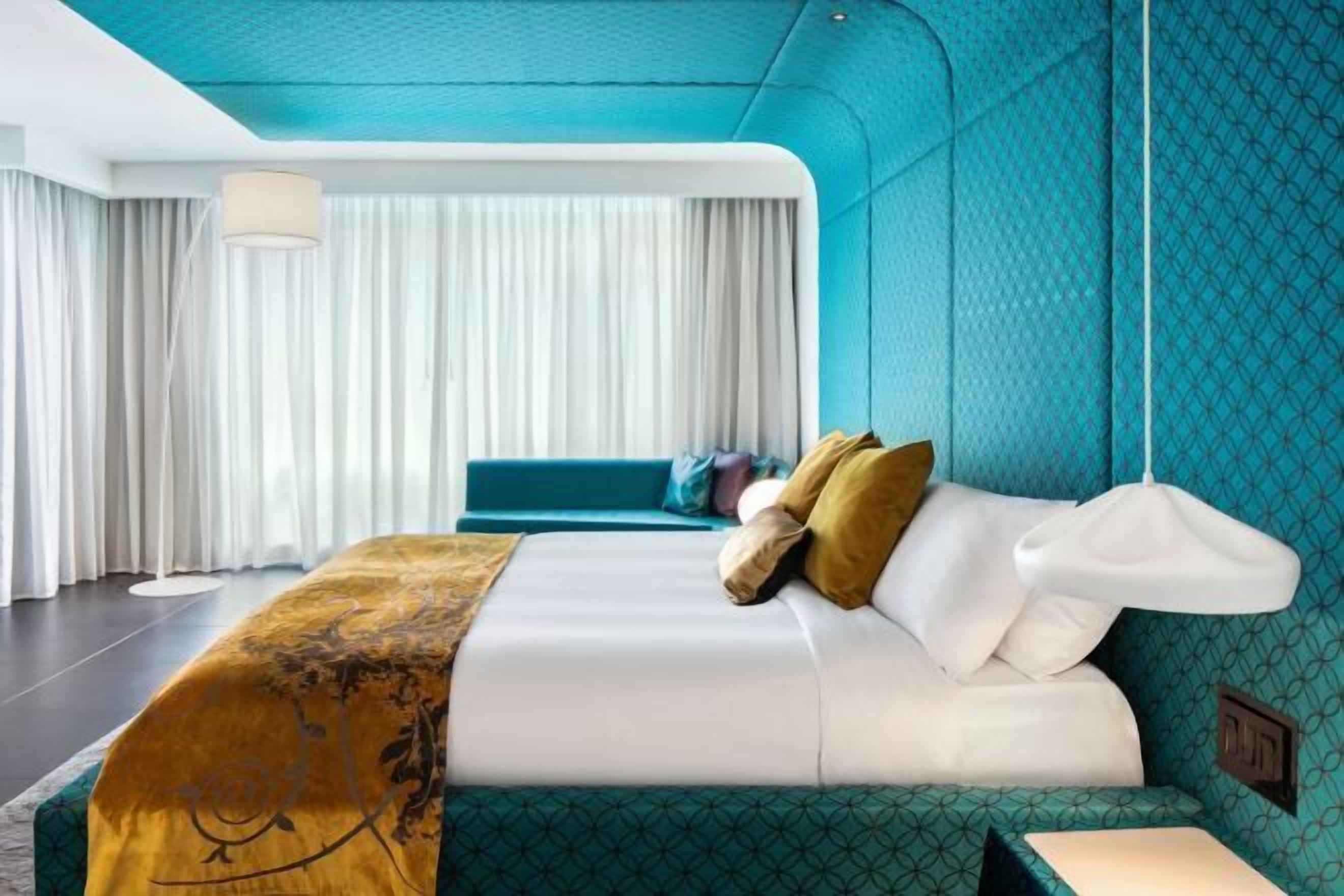 Sängtillbehör av högsta kvalitet, duntäcken och minibar