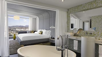Literie de qualité supérieure, couette en duvet d'oie, minibar