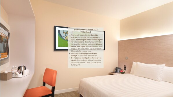 1 chambre, coffres-forts dans les chambres, bureau