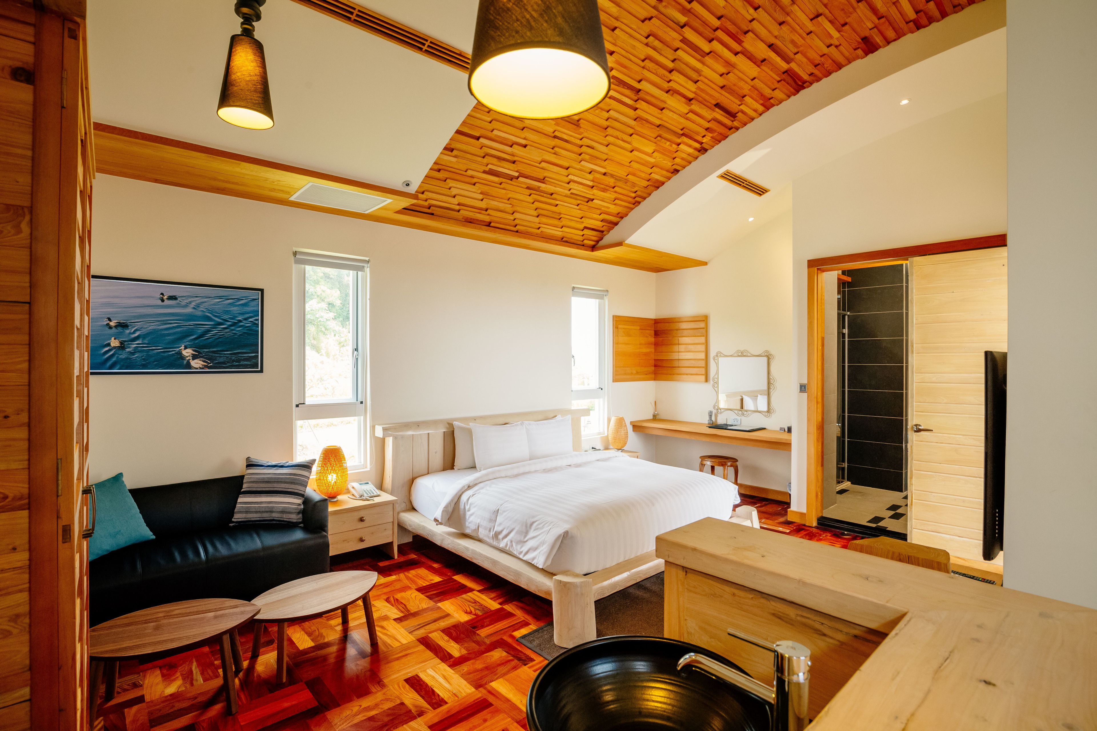 deluxe standard room | living room | 55-inch lcd tv with digital channels, tv