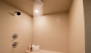 Suite, 1 King Bed, Jetted Tub | Bathroom shower