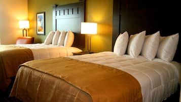 Deluxe Double Room, 2 Queen Beds | Premium bedding, desk, blackout drapes, iron/ironing board