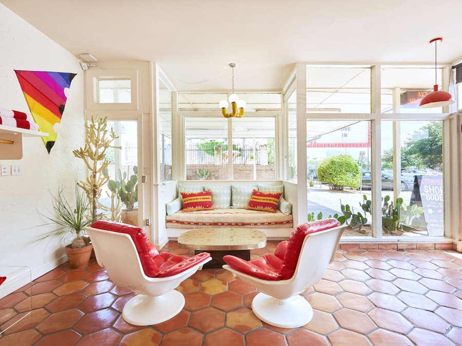 Sitteområde i lobbyen