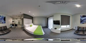 Standard Room, 1 King Bed, Non Smoking, Balcony | Premium bedding, desk, laptop workspace, blackout drapes