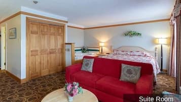 Suite, 1 très grand lit et 1 canapé-lit | Literie de qualité, lit avec matelas Select Comfort, bureau