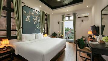 Premium bedding, memory-foam beds, minibar, in-room safe