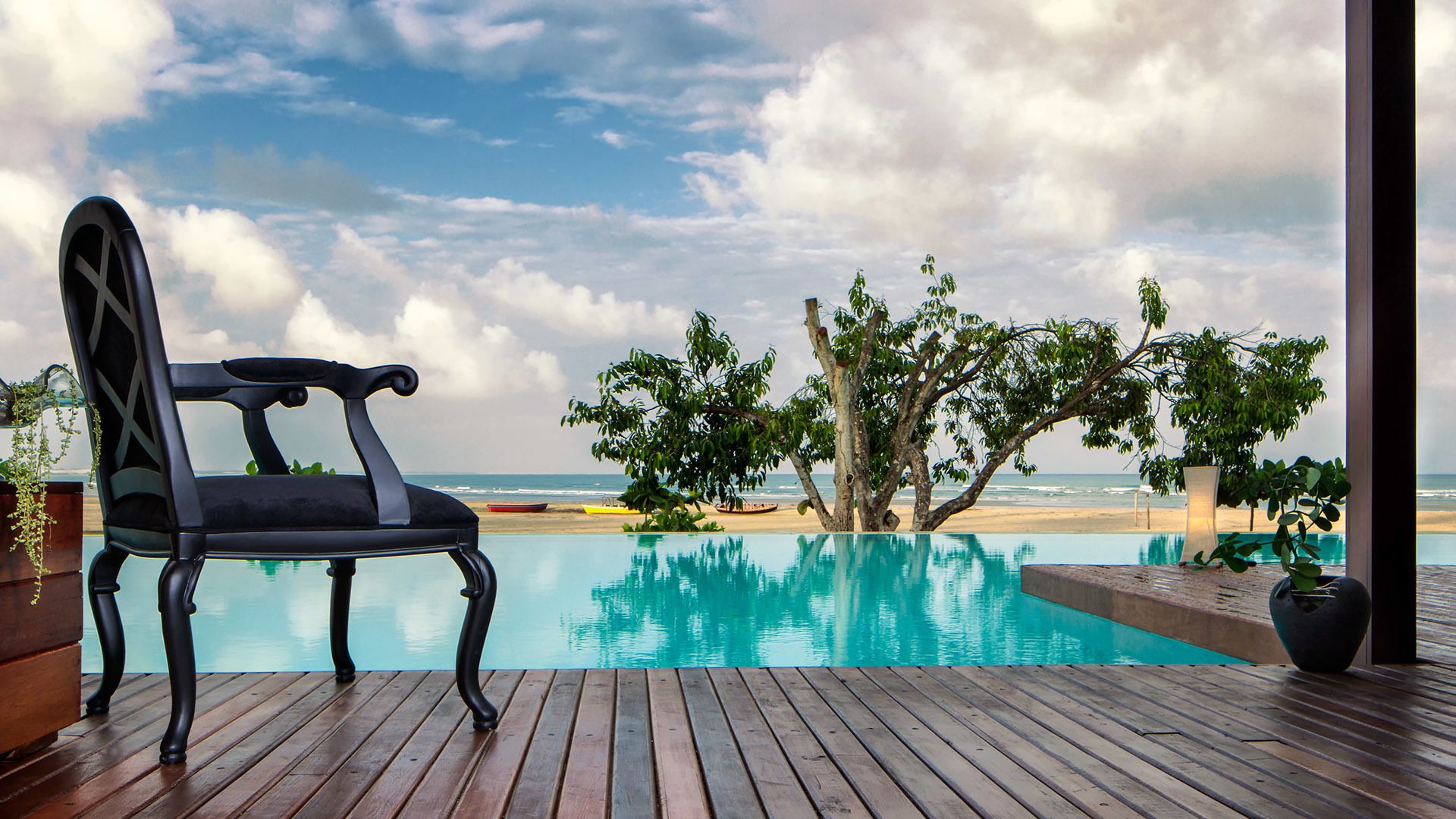 アパートメント プールアクセス | エジプト綿のシーツ、高級寝具、ミニバー、セーフティボックス (室内)