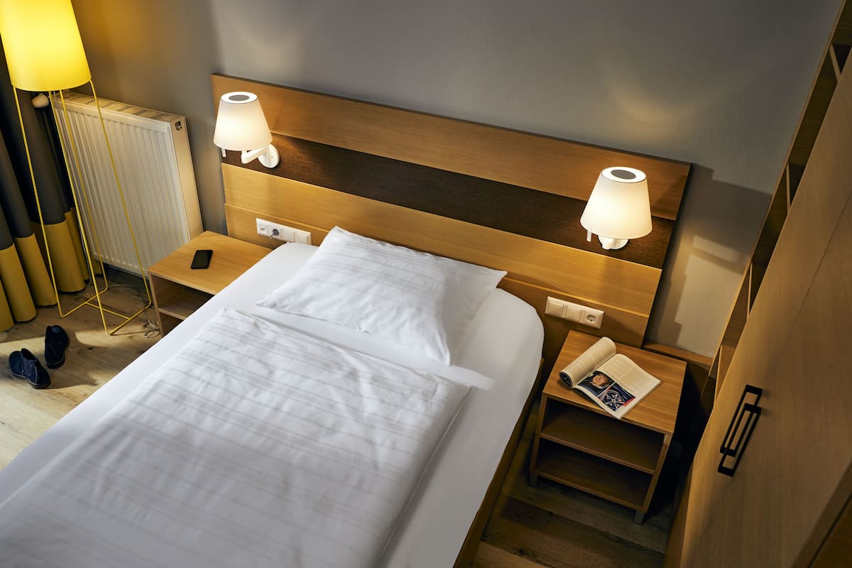 1 camera, biancheria da letto ipoallergenica, una cassaforte in camera