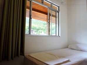 Blackout drapes, iron/ironing board, free WiFi, bed sheets