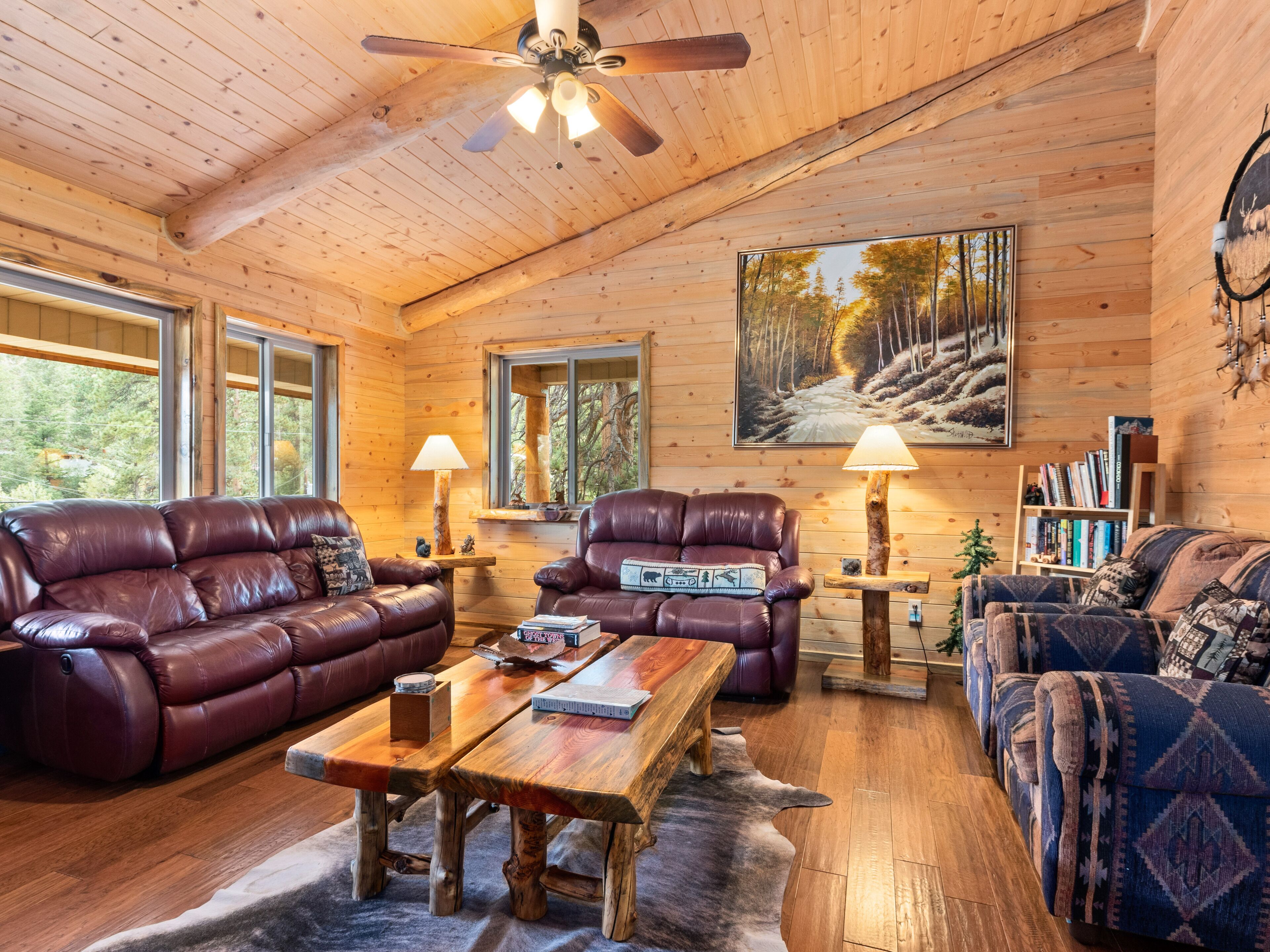 Ferienhütte | Wohnbereich | Flachbildfernseher