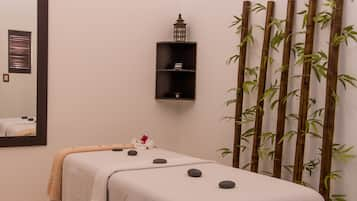 Body treatments, hydrotherapy, aromatherapy, body wraps, massages