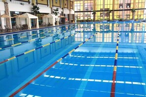Indoor pool, outdoor pool