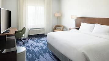 Room, 1 King Bed | Desk, blackout drapes, iron/ironing board, free rollaway beds