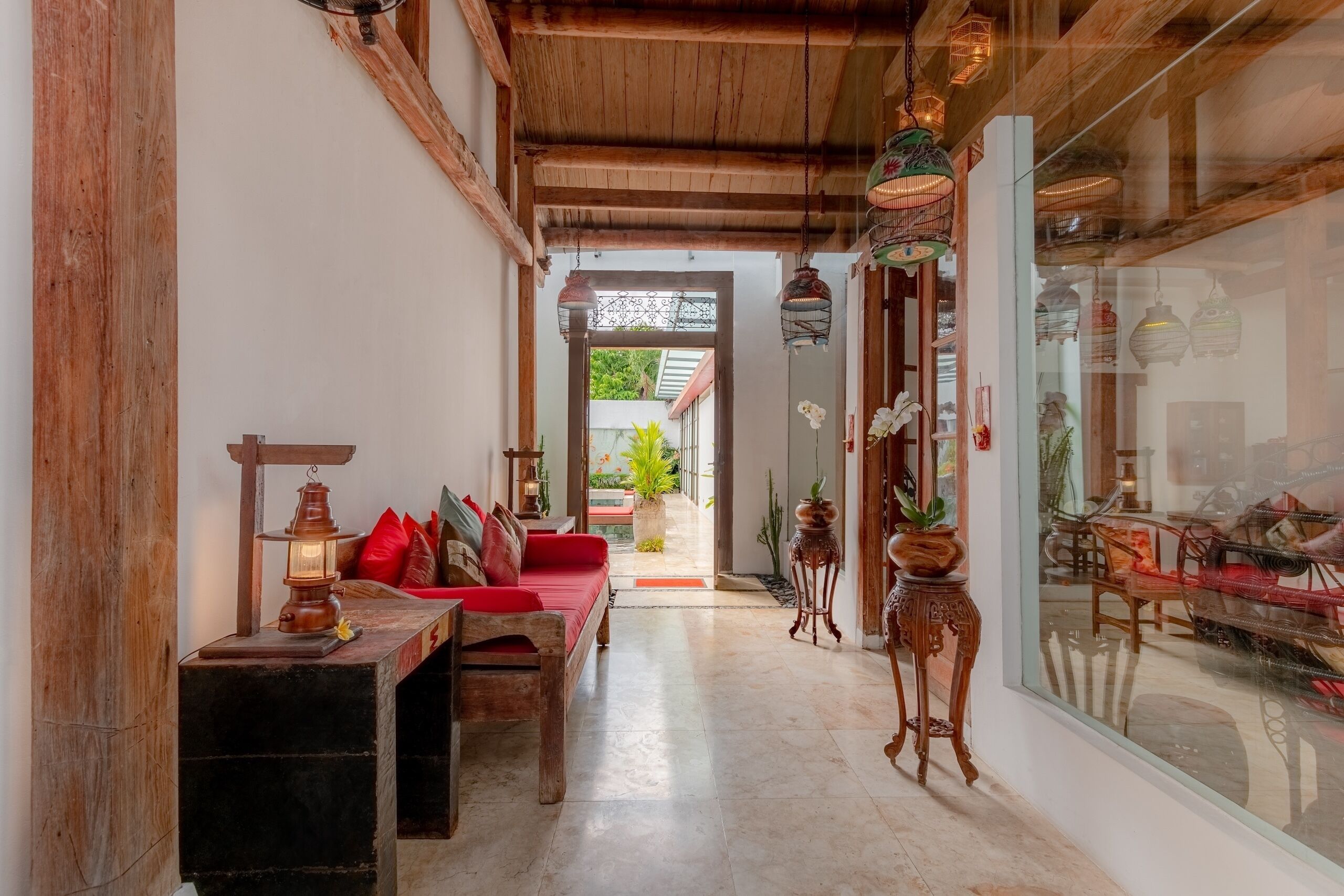 double happiness suite poolside | terrace/patio