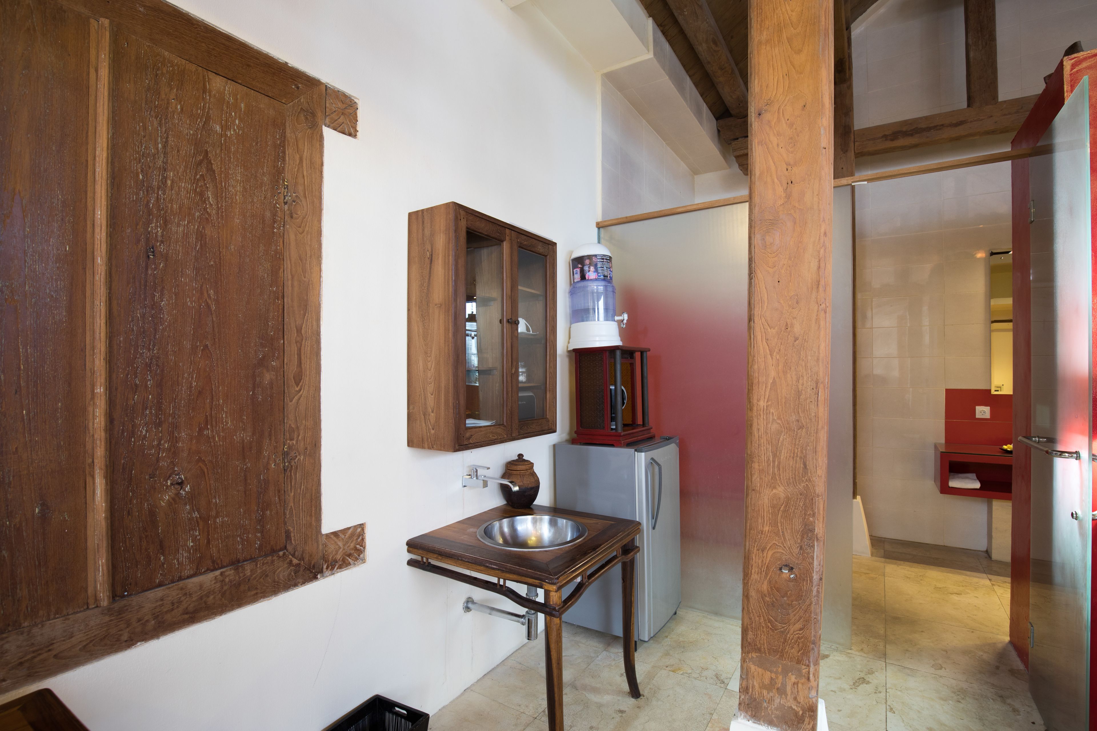 double happiness suite poolside | private kitchenette | fridge, dishwasher, coffee/tea maker, electric kettle