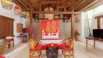 Double Happiness Suite Poolside | 1 bedroom, premium bedding, pillowtop beds, free minibar items