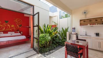 Suíte superluxo, ao lado da piscina (Ginger - 2) | 1 quarto, roupas de cama premium, camas com colchões pillow-top