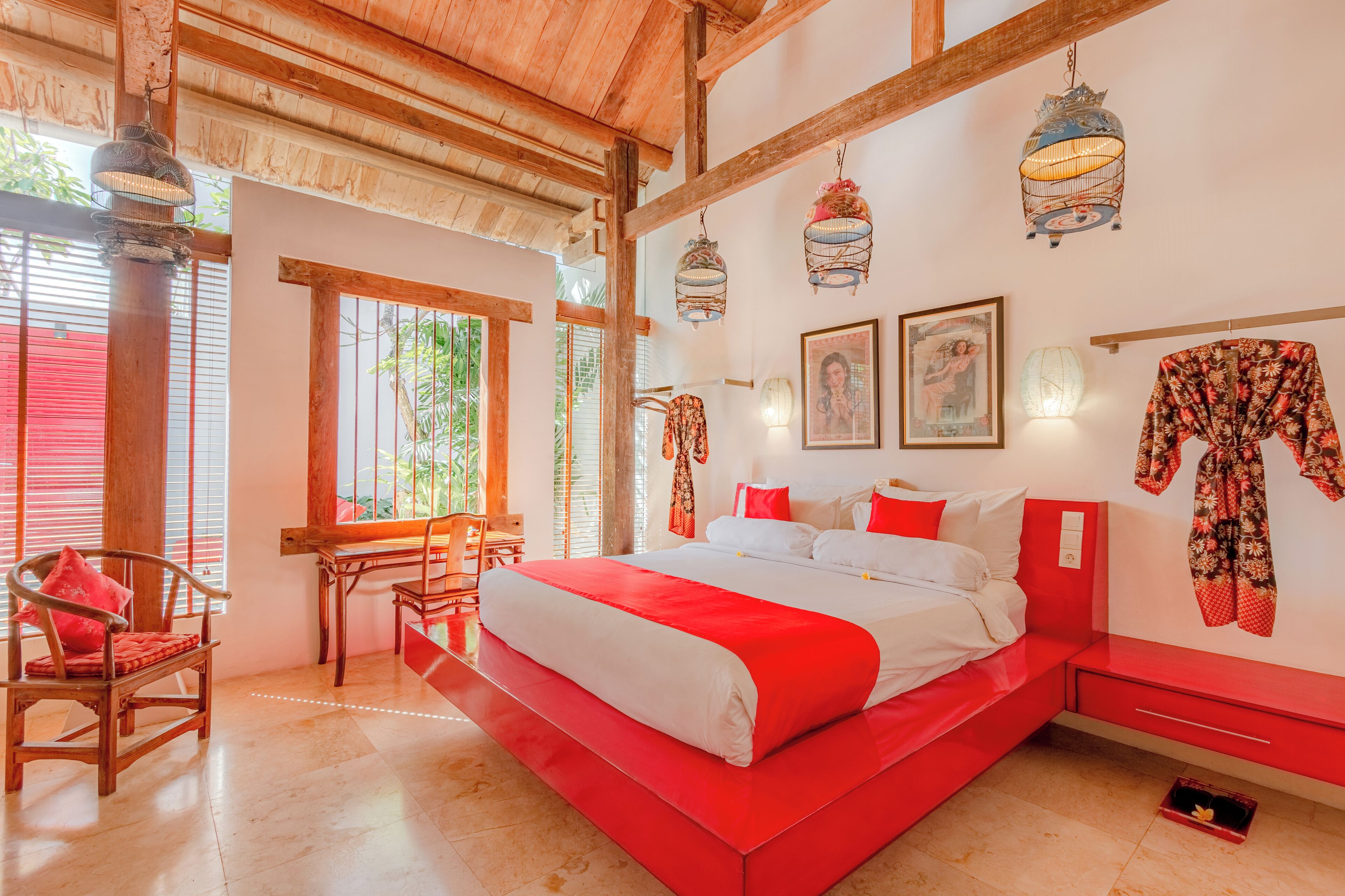 Villa Luxe, 2 chambres, piscine privée (Bali Ginger) | Literie de qualité supérieure, surmatelas