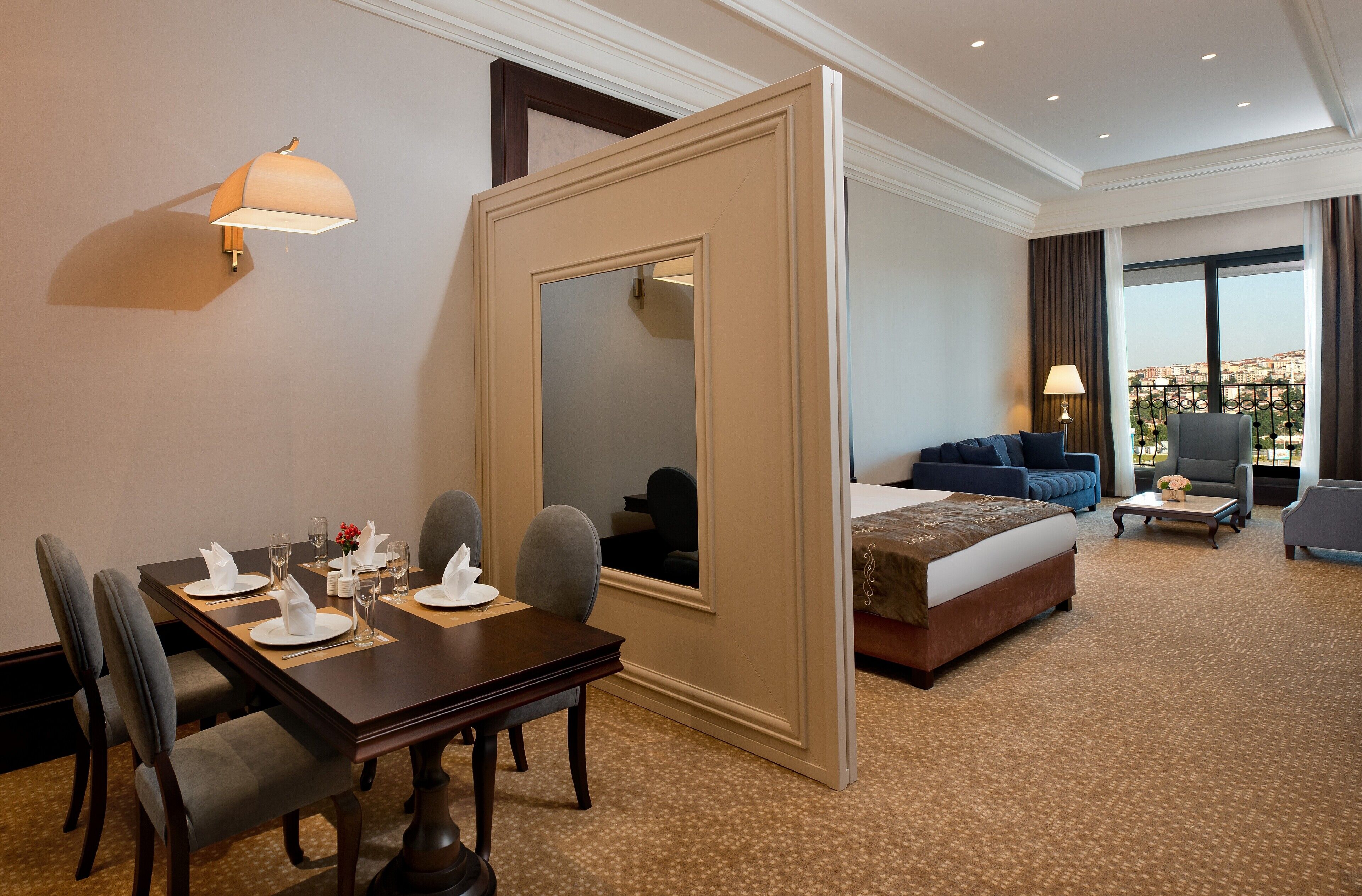 Premium bedding, minibar, in-room safe, desk