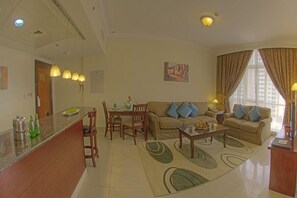Apartment, 1 Bedroom | Living room | LCD TV - Lou Lou Asfar Hotel Apartments (Abu Dhabi)