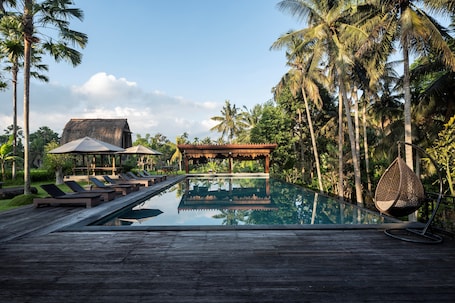 2 piscinas al aire libre, sombrillas, sillones reclinables de piscina