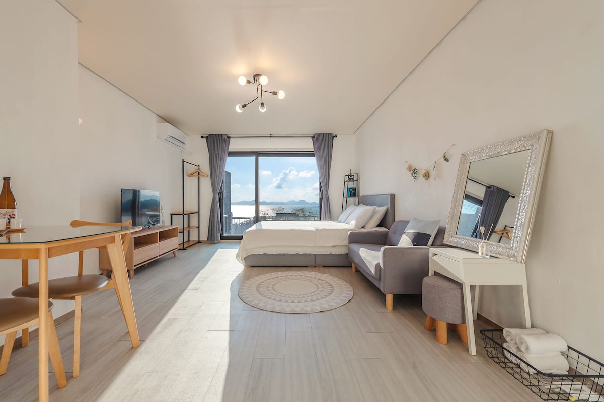 Superior Double Room, Terrace, Ocean View (Shamu) | Premium bedding, blackout drapes, soundproofing, free WiFi