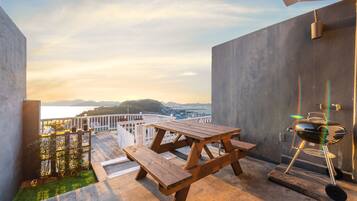Kamar Double Superior, teras, pemandangan samudra (Pico) | Balkon