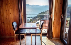 Deluxe Double Room, Jetted Tub, Ocean View (MobyDick) | Living area | 32-inch LED TV with cable channels, TV - Whale's Dream (Namhae)