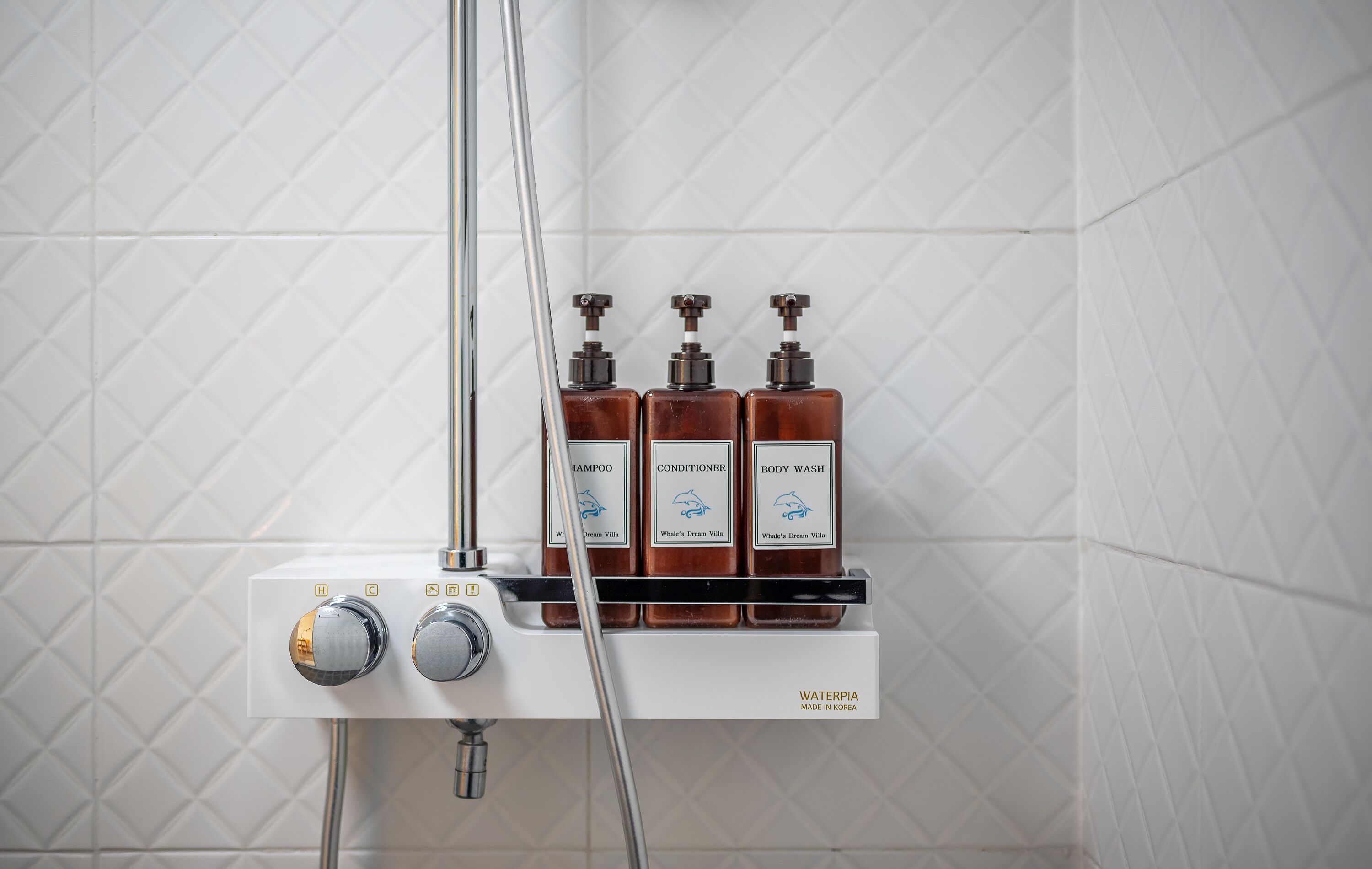 superior double room, terrace, ocean view (pico) | bathroom shower