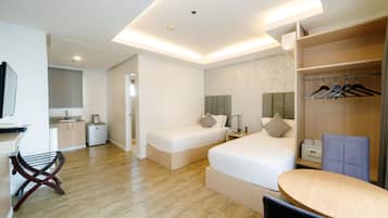 Habitación ejecutiva con 2 camas individuales | 1 habitación y ropa de cama hipoalergénica