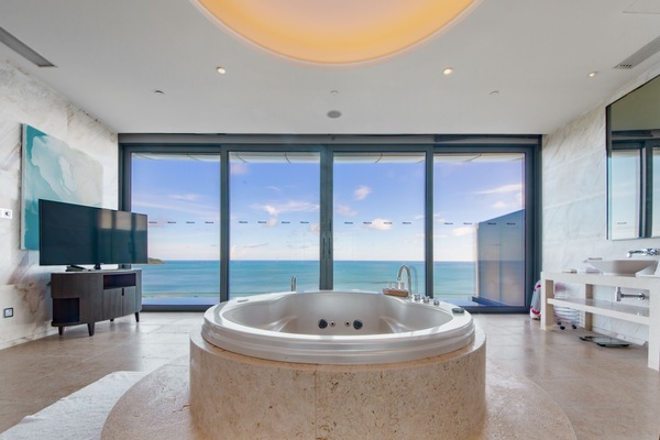 Presidential Suite, 2 Bedrooms, Ocean View | Bathroom | Separate tub and shower, deep soaking tub, rainfall showerhead