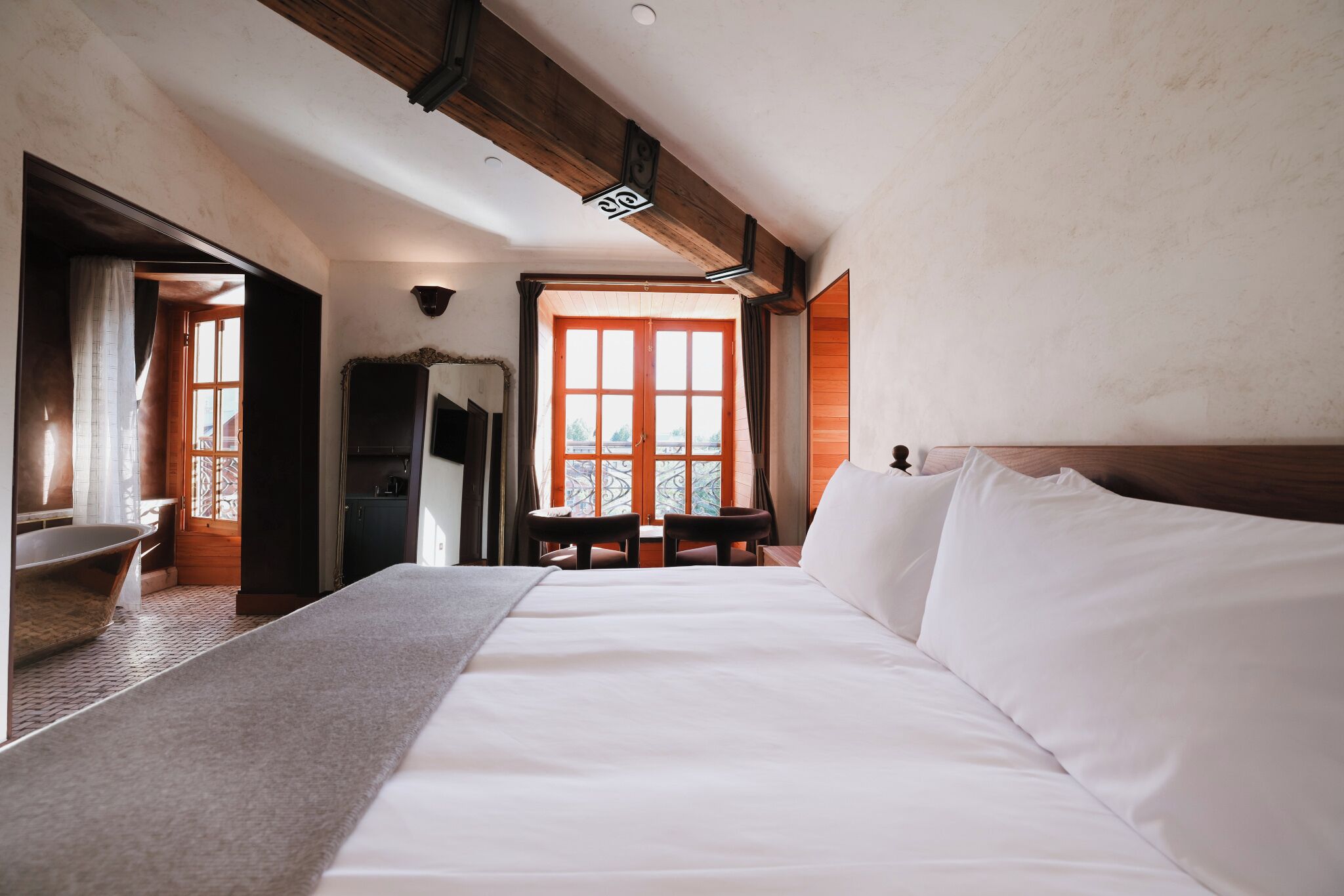 Premium bedding, individually decorated, individually furnished