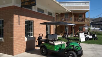 Rent golf carts at this convenient depot, offering custom rentals for your golfing needs.