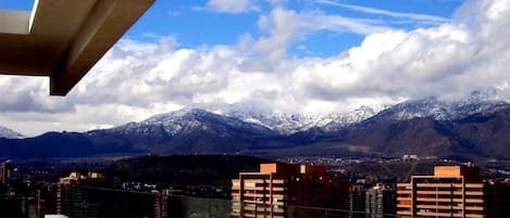 Vue depuis lâhĂ©bergement