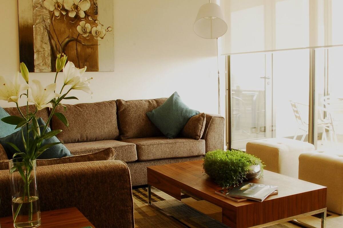 Superior Apartment (Up to 4) | Living room | 32-inch LCD TV with cable channels, TV